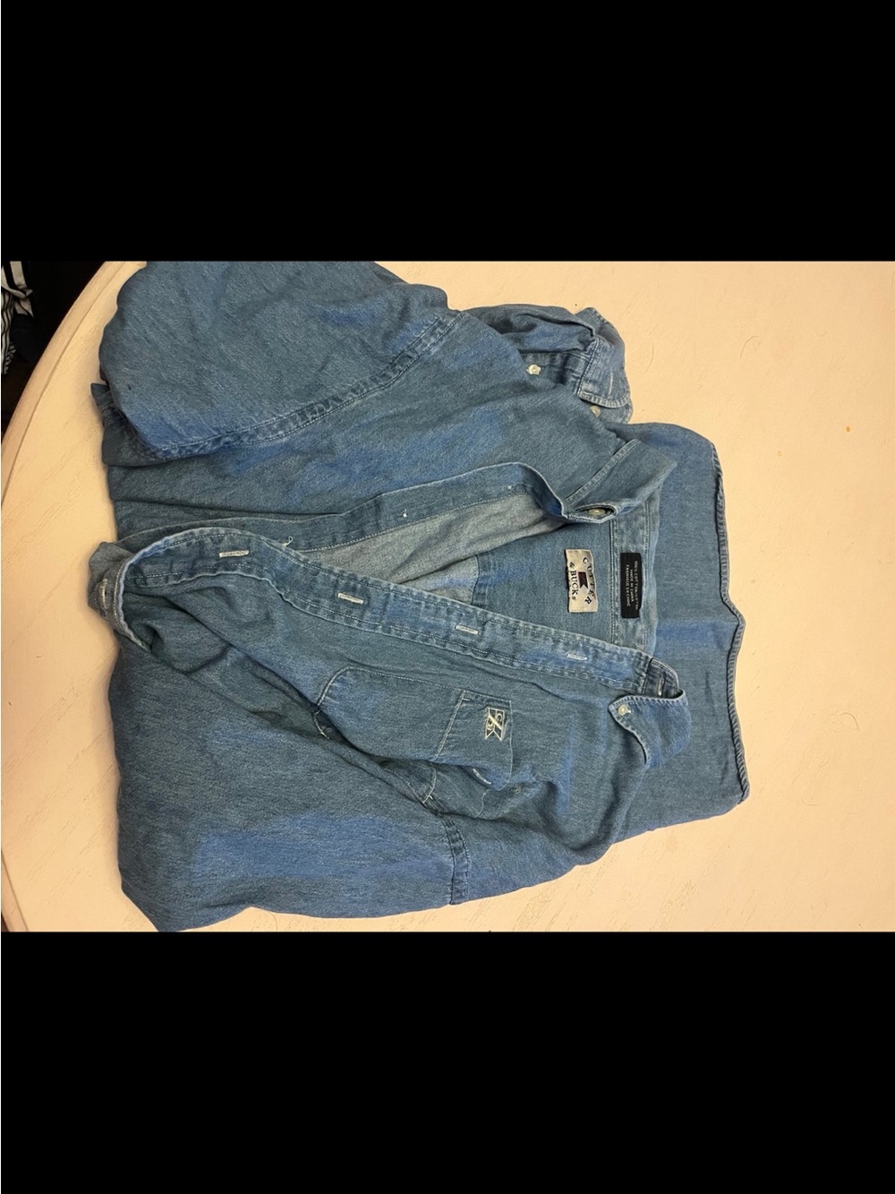 Cutter & Buck Light Blue Denim Button-Down Shirt